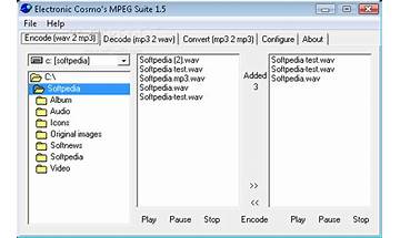 Electronic Cosmos Mpeg Suite for Windows - Download it from Habererciyes for free